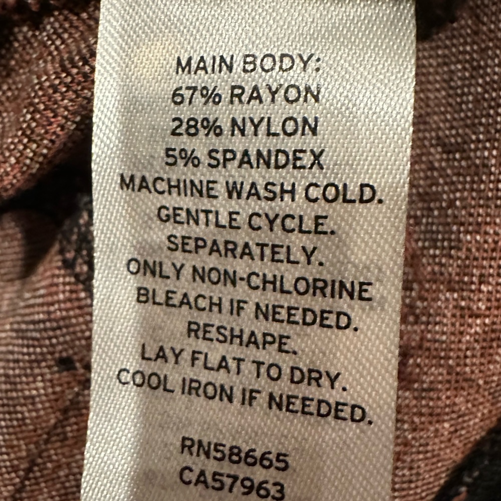 Nordstrom Rack Black and Rust Plaid Ankle Pants, Stretch, Zipper and Button XS - Picture 13 of 16
